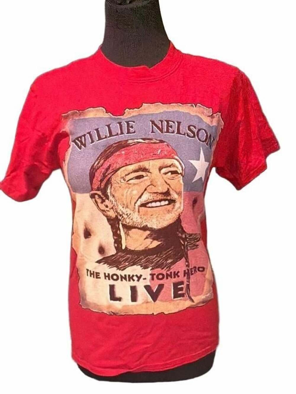 Willie Nelson The Honky Tonk Hero Graphic Concert T-Shirt